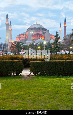 La mosquée Sainte-Sophie à Sultanahmet, Istanbul, Turquie. Banque D'Images