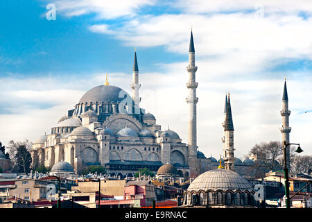 Süleymaniye Camii la belle Istanbul, Turquie. Banque D'Images