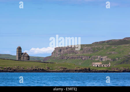 Ancienne église catholique sur l'île de Canna partie de l'Hébrides intérieures et les îles occidentales de l'ÉCOSSE Banque D'Images