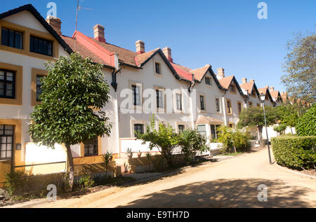 Logement au quartier de Bella Vista, Rio Tinto mining area, province de Huelva, Espagne Banque D'Images