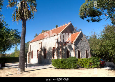 L'église protestante dans le quartier de Bella Vista, Rio Tinto mining area, province de Huelva, Espagne Banque D'Images