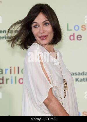 Emmanuelle Béart assiste à un photocall pour le 'les yeux jaunes des crocodiles" tenue à l'AC Santo Mauro avec : Emmanuelle Béart Où : Madrid, Espagne Quand : 30 Avr 2014 Banque D'Images