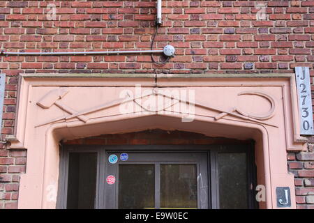 L'allégement du communisme, United Workers Cooperative Colony, Bronx, New York Banque D'Images