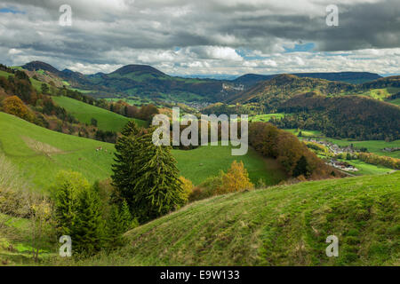 L'automne dans le Parc Naturel de Thal, Jura, Suisse Banque D'Images