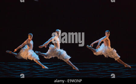 Matthew Bourne's Swan Lake, Sadler's Wells Theatre, Londres. Banque D'Images