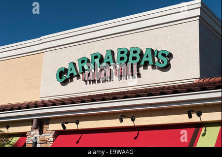 Carrabba's Italian Grill American Food Restaurant situé dans la région de Lady Lake, en Floride. Banque D'Images