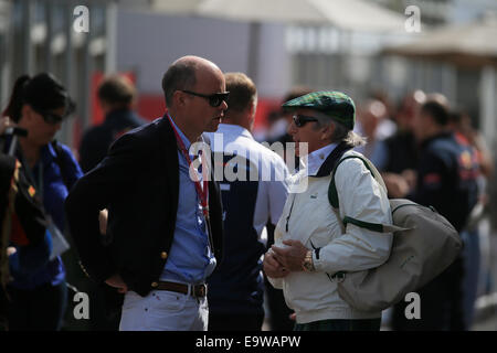 Austin, Texas, USA. 09Th Nov, 2014. Championnat du Monde de Formule 1 de la FIA 2014, Grand Prix des États-Unis. Jackie Stewart assiste à la GP USA : Action Crédit Plus Sport/Alamy Live News Banque D'Images