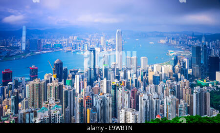 Hong Kong, Chine ville du pic. Banque D'Images