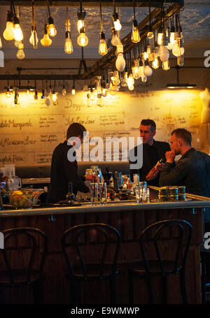 Loft Bar à cocktails à Reykjavik, Islande. Banque D'Images