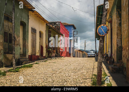 Une belle vue de Colonial house à Trinité , Cuba Banque D'Images