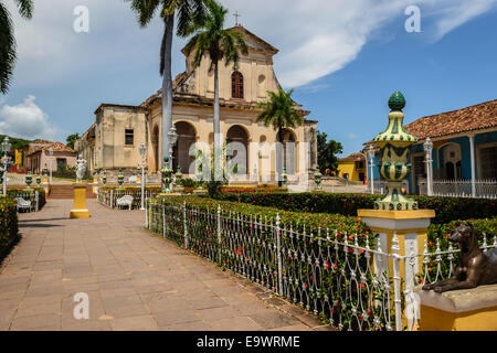 Une belle vue de l'église coloniale de Trinidad , Cuba Banque D'Images