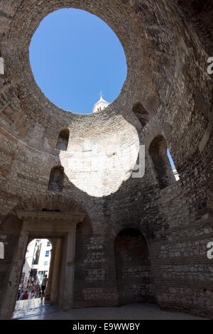 Le Vestibule à l'intérieur du palais de Dioclétien, Split, Croatie Banque D'Images