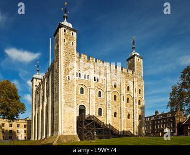 Tour de Londres, la Tour Blanche. Banque D'Images