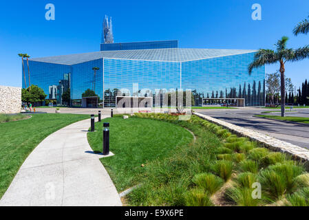 Le Philip Johnson conçu Crystal Cathedral in Garden Grove, Orange County, Californie, USA Banque D'Images