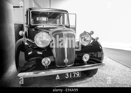 Daimler berline 4 litre, en 1947, de l'étable à la maison royale Sandringham, Norfolk, Angleterre. Banque D'Images