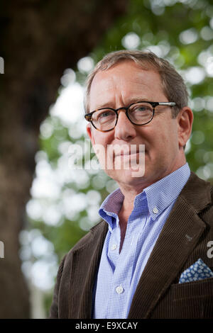 Adam C. Begley, l'écrivain américain, à l'Edinburgh International Book Festival 2014. Edimbourg, Ecosse. Banque D'Images