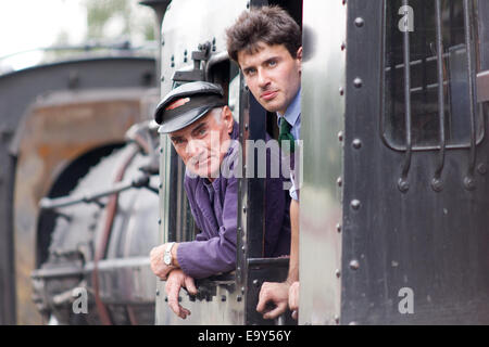 1940 Week-end de guerre sur le Great Central Railway Banque D'Images