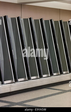 L'Aéroport International de Denver sur le modèle d'un dimanche matin. Banque D'Images