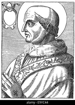 Le pape Lando et Landus, pape de 913 à 914, Papst Lando Banque D'Images