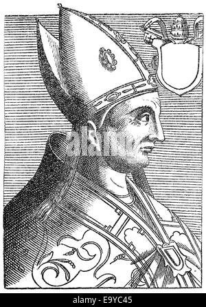 Le pape Anastase III, pape de 911 à 913, Papst Anastase III. Banque D'Images