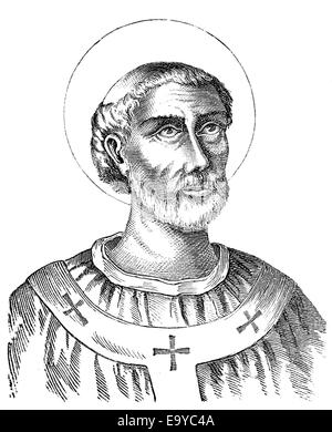 Le pape Léon VII, pape de 936 à 939 , Papst Leo VII Banque D'Images