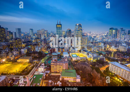 Tokyo, Japon paysage urbain dans le Minato Ward. Banque D'Images