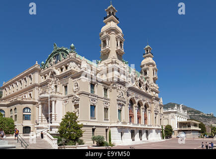 Grand Casino, Monte Carlo, Principauté de Monaco, Cote d'Azur Banque D'Images