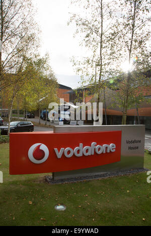 Maison de Vodafone, le quartier général de la Division mondiale appelé Vodafone Group plc. dans le Berkshire. Banque D'Images