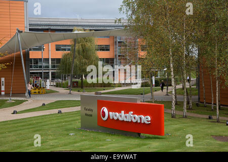 Maison de Vodafone, le quartier général de la Division mondiale appelé Vodafone Group plc. dans le Berkshire. Banque D'Images