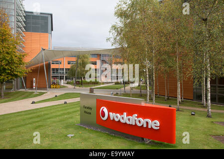 Maison de Vodafone, le quartier général de la Division mondiale appelé Vodafone Group plc. dans le Berkshire. Banque D'Images