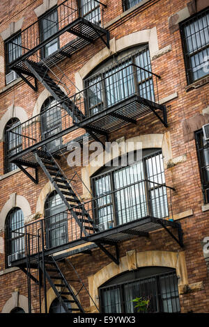 New York Fire Escape Banque D'Images