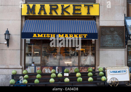 Marché Amish , Manhattan, New York. New York. USA. Magasin d'alimentation marché Amish au 240 East 45th Street, Manhattan, New York City, USA. Wifi Banque D'Images