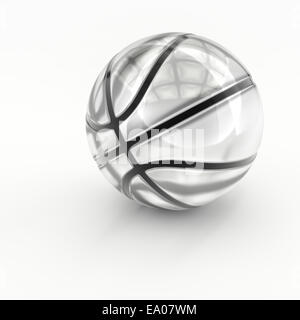 En verre ou en cristal matériel sportif isolé sur fond blanc. Banque D'Images