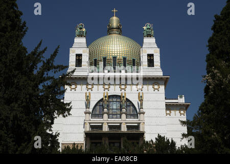 L'Église Steinhof conçu par Otto Wagner à Vienne, Autriche. Banque D'Images