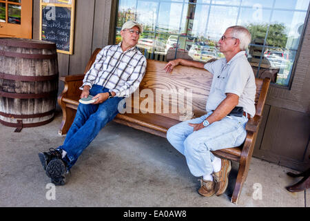 West Palm Beach Florida, Cracker Barrel Old Country Store, restaurant restaurants repas manger dehors café cafés bistrot, entrée, devant, seniors Banque D'Images