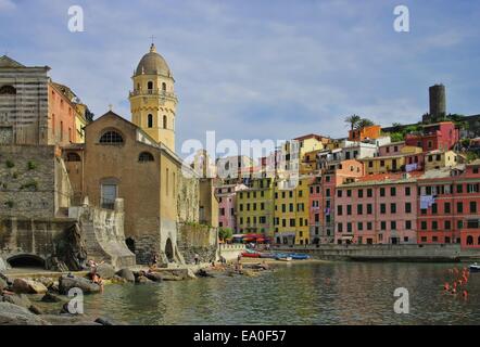 Cinque Terre Vernazza 02 Banque D'Images