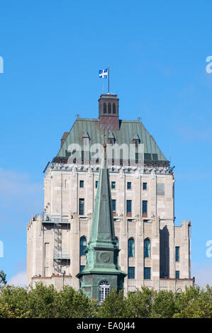 La cathédrale de spire et de prix, la ville de Québec, Québec, Canada Banque D'Images