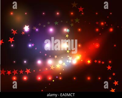 Résumé vecteur fond étoilé, eps10, gradient mesh et transparent utilisé Illustration de Vecteur