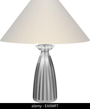 Lampe de table vecteur sur fond blanc Illustration de Vecteur