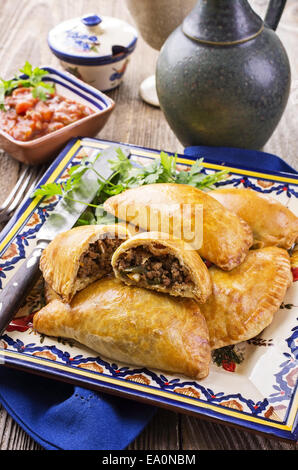 Empanadas avec du boeuf haché Banque D'Images