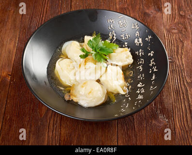 Boulettes de pommes de terre et les champignons .Dim Sum Banque D'Images