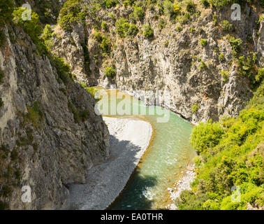 Vue sur les Alpes du Sud Nouvelle-Zélande Banque D'Images