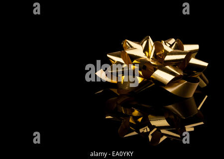 bow cadeau or Banque D'Images