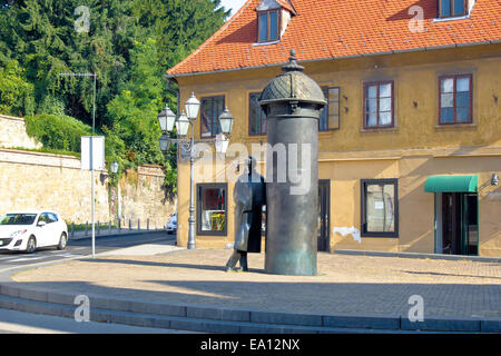 Scène de rue de Zagreb Croatie Banque D'Images