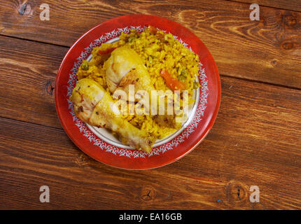 Arroz con Pollo Banque D'Images