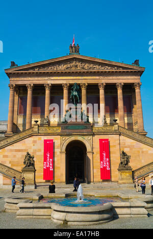 L'Alte Nationalgalerie, National Art Gallery, Museumsinsel, l'île aux musées, de Mitte, le centre de Berlin, Allemagne Banque D'Images