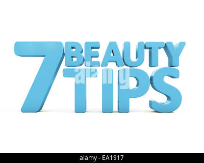 conseils de beauté 3D Banque D'Images