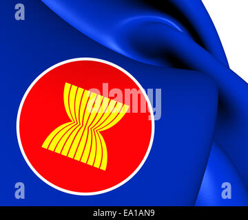 Drapeau de l’ASEAN Banque D'Images