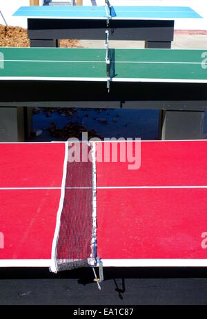 Tables de ping-pong Banque D'Images