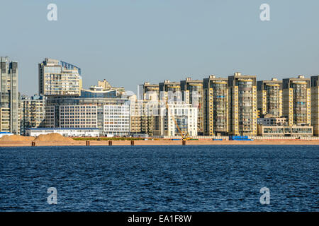 Quartier résidentiel sur la côte du golfe de Finlande à Saint-Pétersbourg Banque D'Images